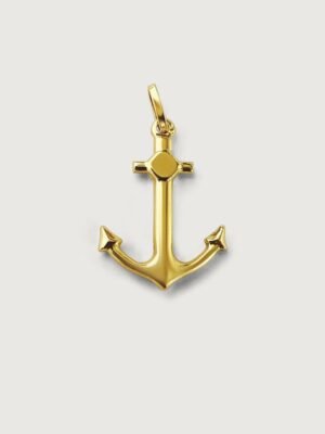 Cross Anchor in 18K Gold