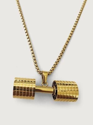 Dumbbell-G Pendant Chain Necklace