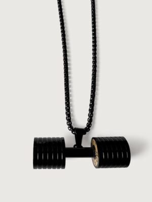 Dumbbell-B Pendant Chain Necklace