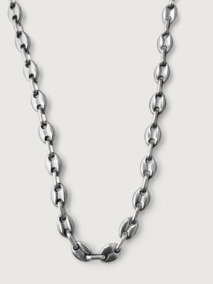 Coffee Bean Links Men’s Chain Necklace