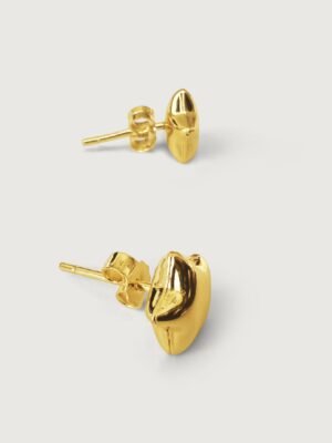 Solid Gold Star Stud Earrings in 18Kt Gold