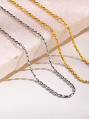 Beaded Elegance Chain Necklace