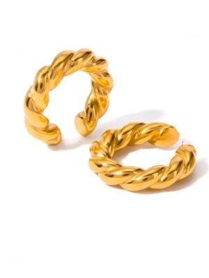 Twist Hoop Ear-cuffs