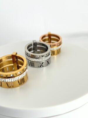 Celeste Roman Trio Ring